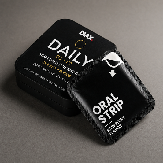 DIAX DAILY™ D3 + K2 — Your daily foundation.