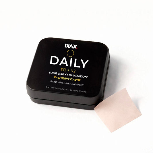 DIAX DAILY™ D3 + K2 — Your daily foundation.