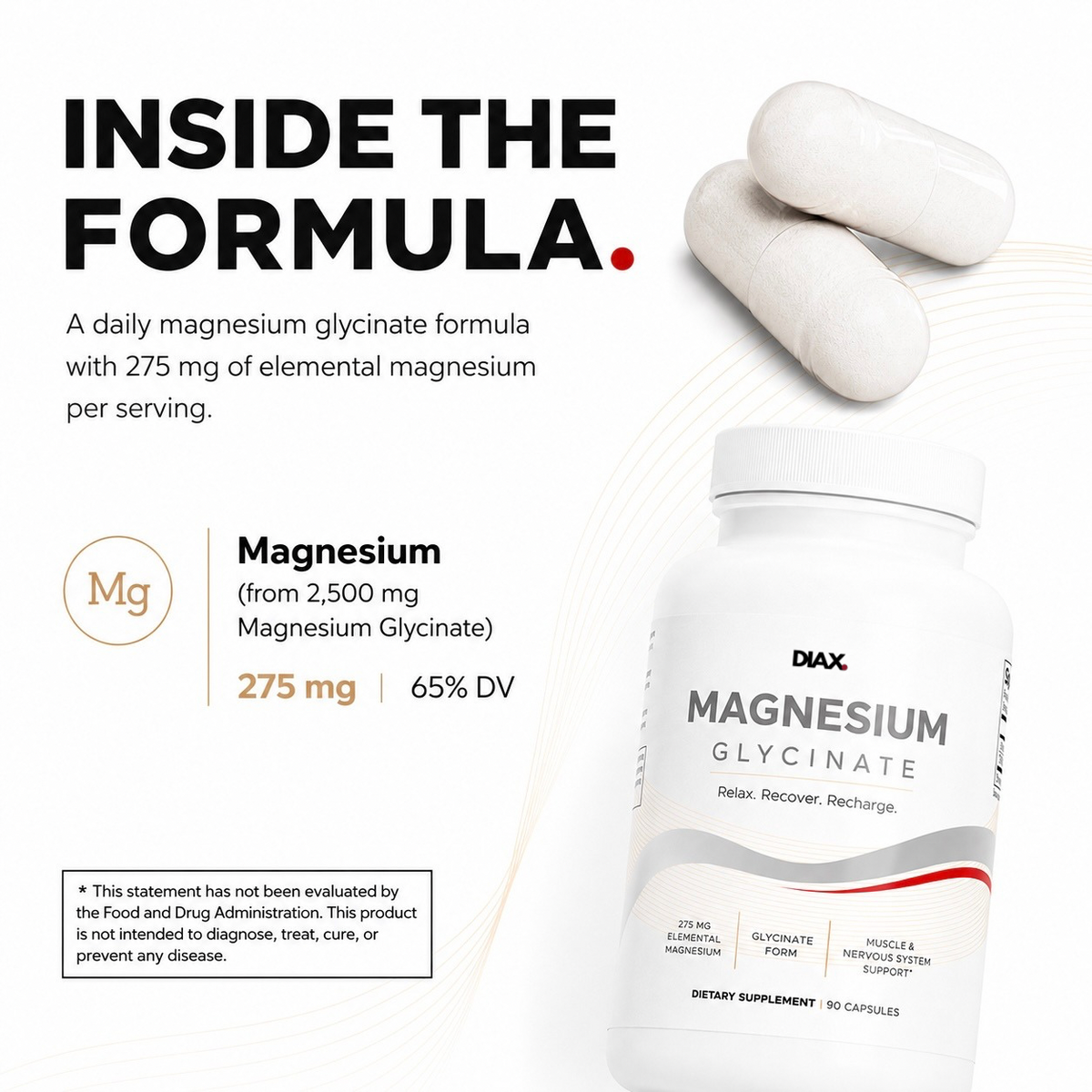 DIAX MAGNESIUM GLYCINATE supplement product image
