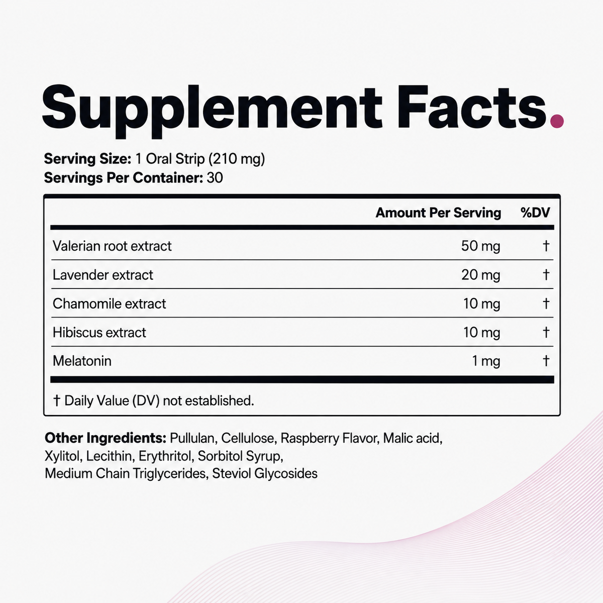 DIAX UNWIND raspberry oral strips product image