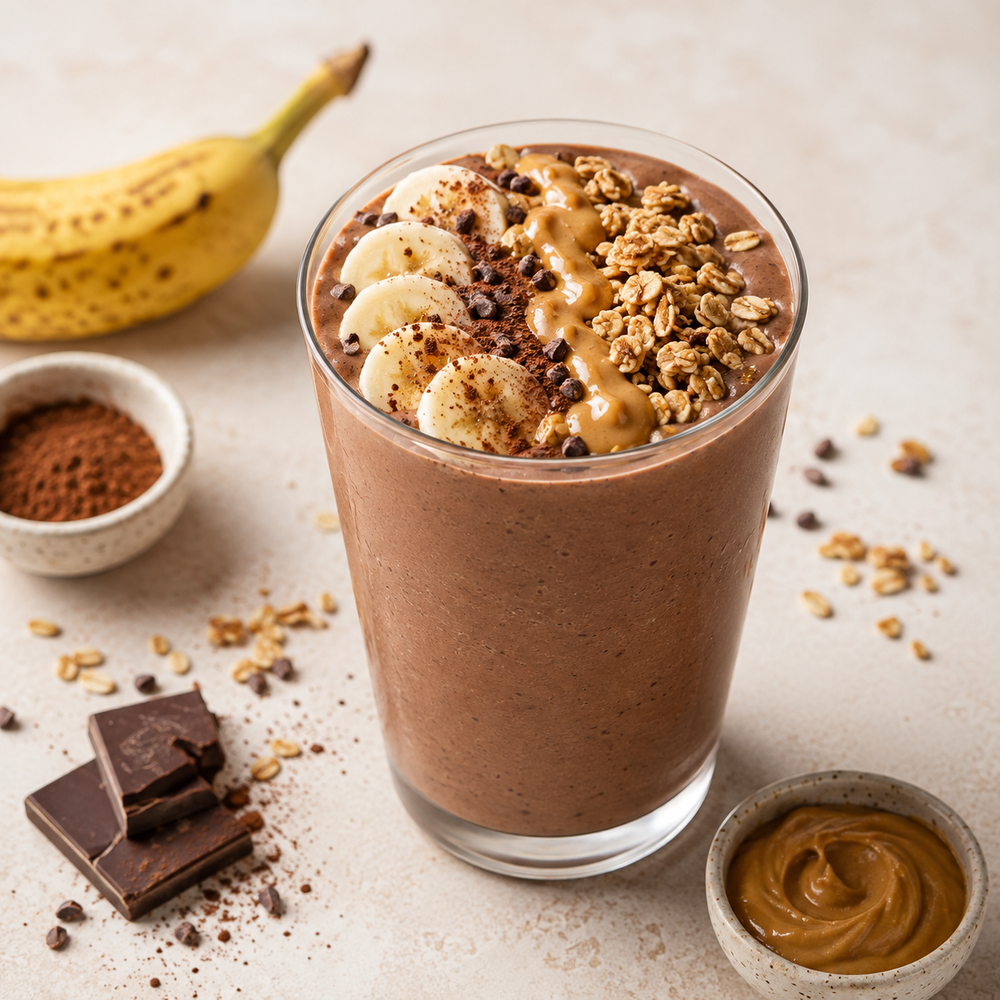 Chocolate Banana Crunch Smoothie