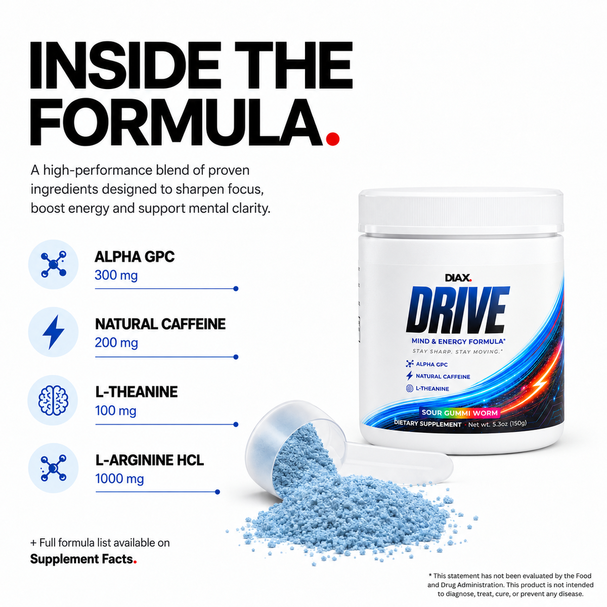DIAX DRIVE™ Sour Gummi Worm