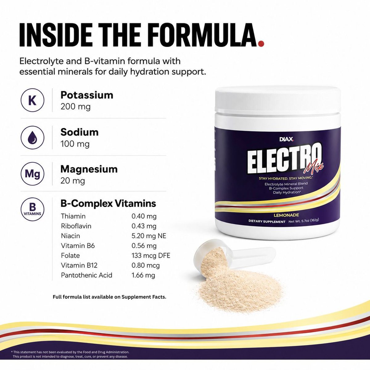 DIAX ELECTROMIX Lemonade supplement product image