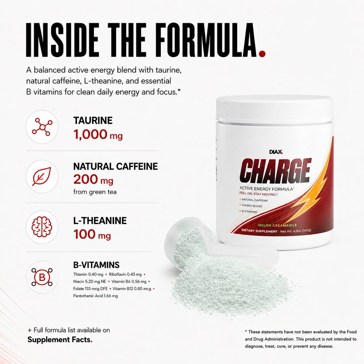 DIAX CHARGE Melon Creamsicle supplement product image