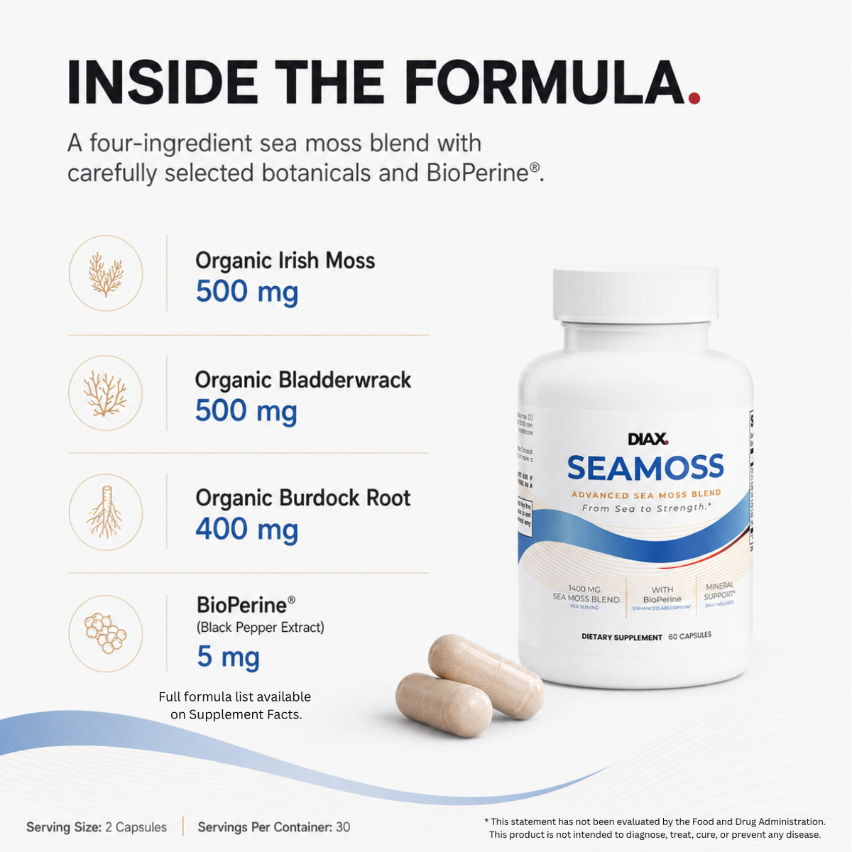 DIAX SEAMOSS supplement product image