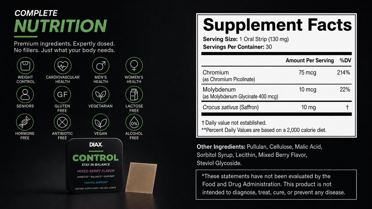 DIAX CONTROL™ — Stay in balance