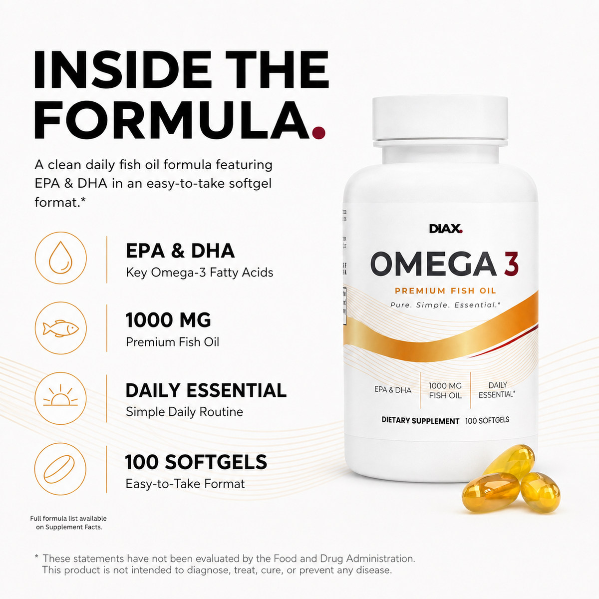 DIAX OMEGA 3 supplement product image