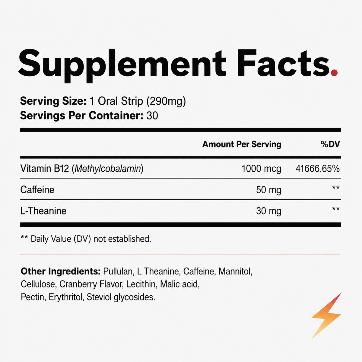 DIAX SPARK caffeine oral strips product image