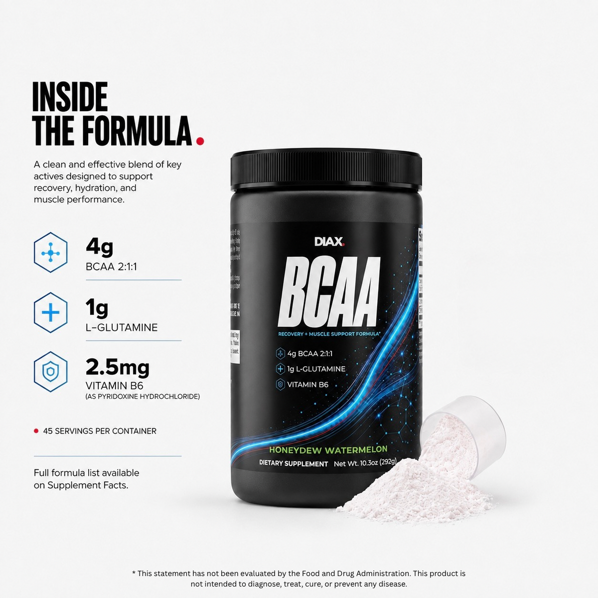 DIAX BCAA Honeydew Watermelon supplement product image