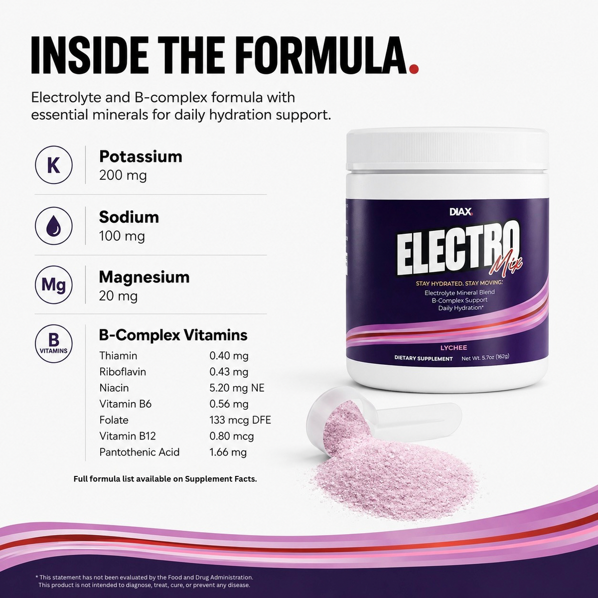 DIAX ELECTROMIX Lychee supplement product image