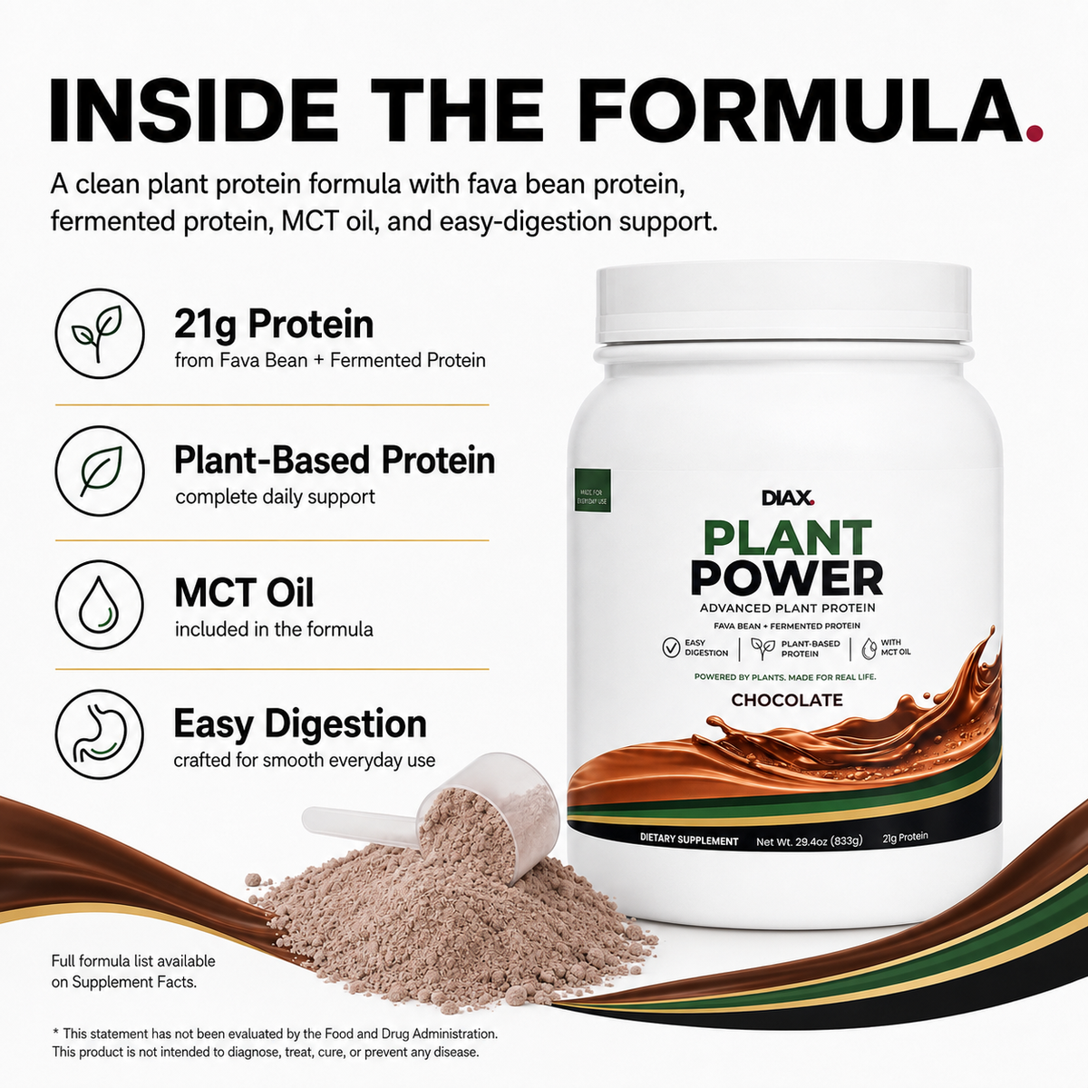 DIAX PLANT POWER Chocolate plant protein product image
