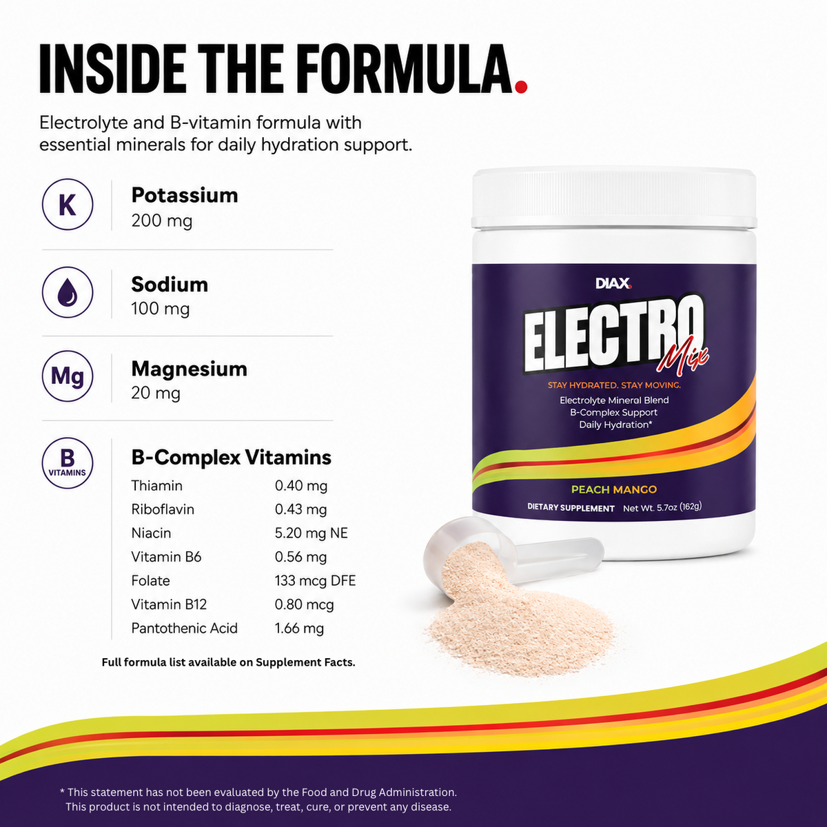 DIAX ELECTROMIX Peach Mango supplement product image