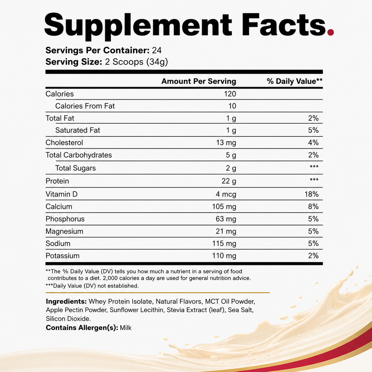 DIAX ISOPOWER Vanilla whey protein product image