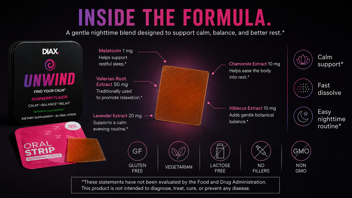 DIAX UNWIND™ —  Find your calm.