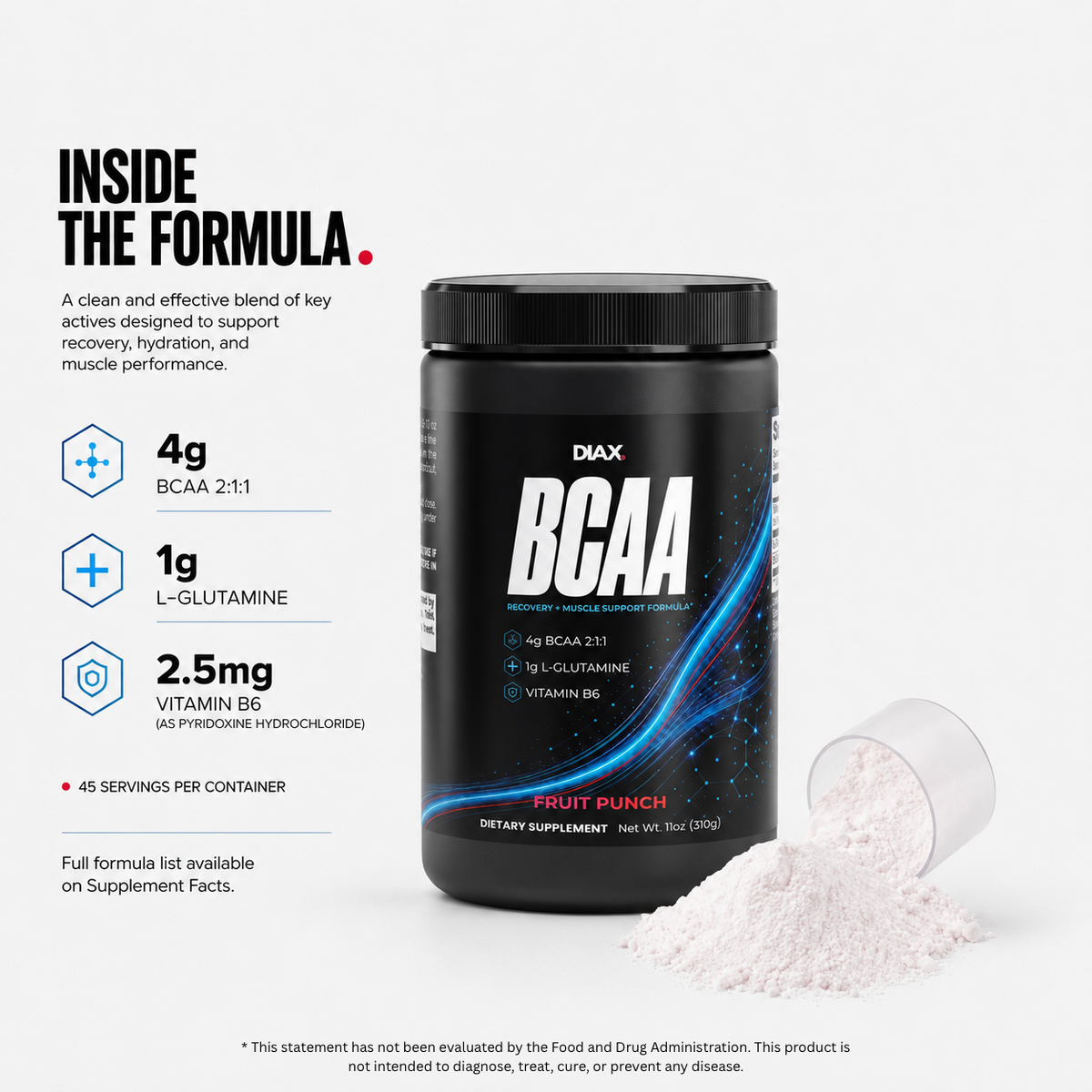 DIAX BCAA Fruit Punch supplement product image