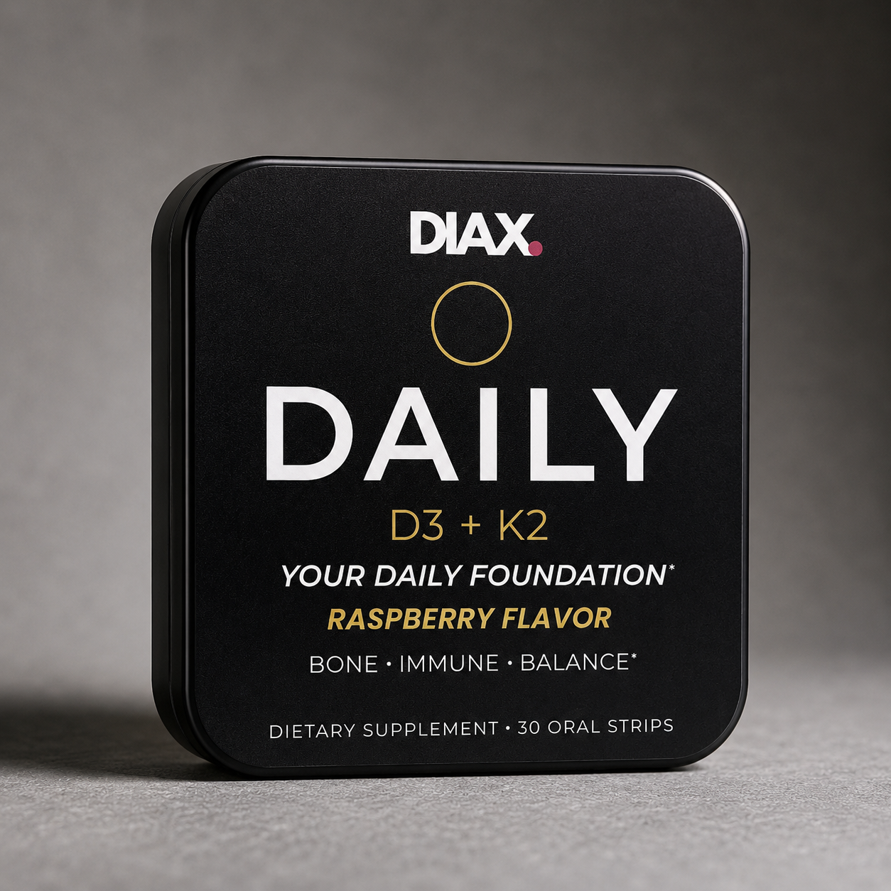 DIAX DAILY™ D3 + K2 — Your daily foundation.
