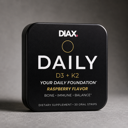 DIAX DAILY™ D3 + K2 — Your daily foundation.