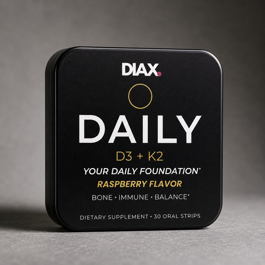 DIAX DAILY™ D3 + K2 — Your daily foundation.