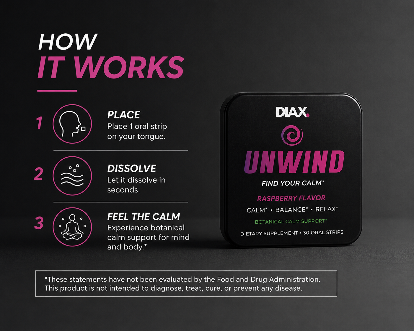 DIAX UNWIND™ —  Find your calm.