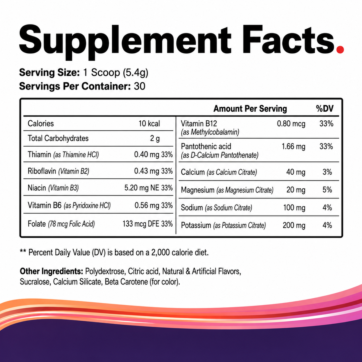 DIAX ELECTROMIX Passion Fruit supplement product image
