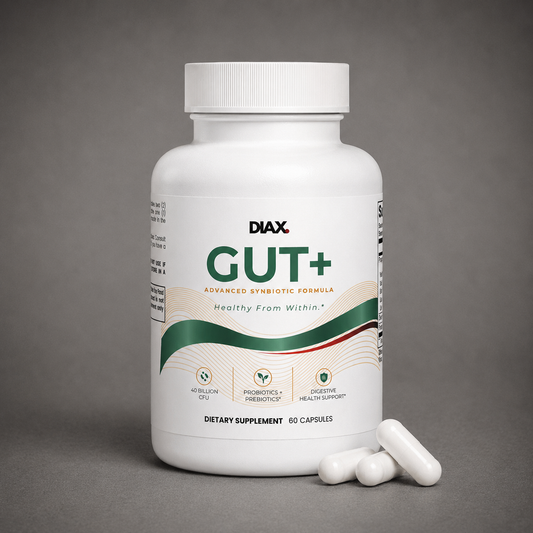 DIAX GUT+ with four probiotic strains and prebiotic FOS