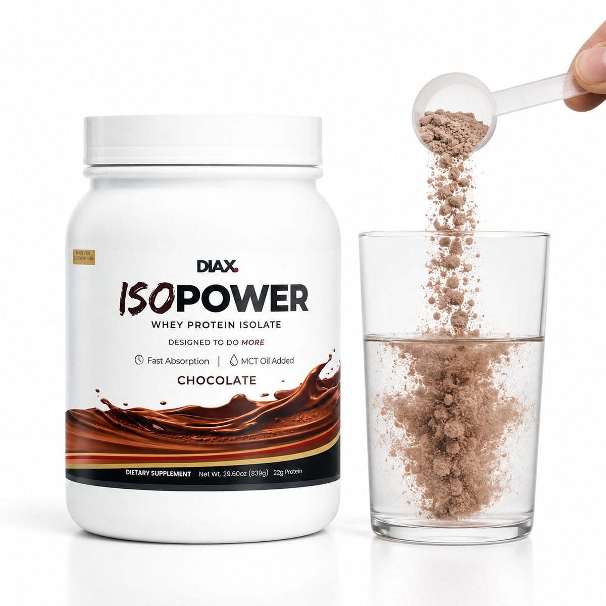 DIAX ISOPOWER Chocolate whey protein product image
