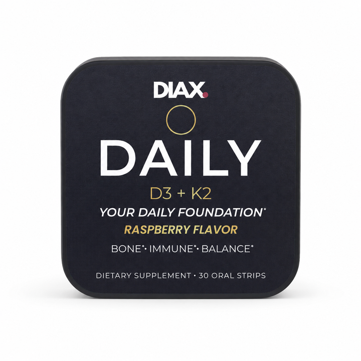 DIAX DAILY D3 + K2 oral strips