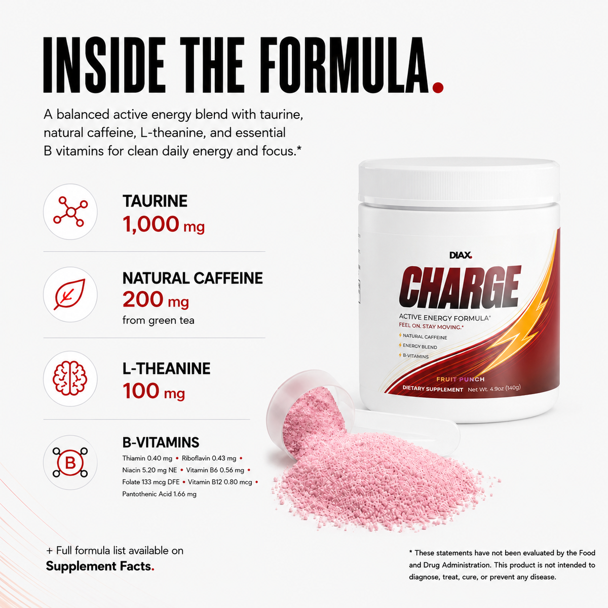 DIAX CHARGE Fruit Punch supplement product image