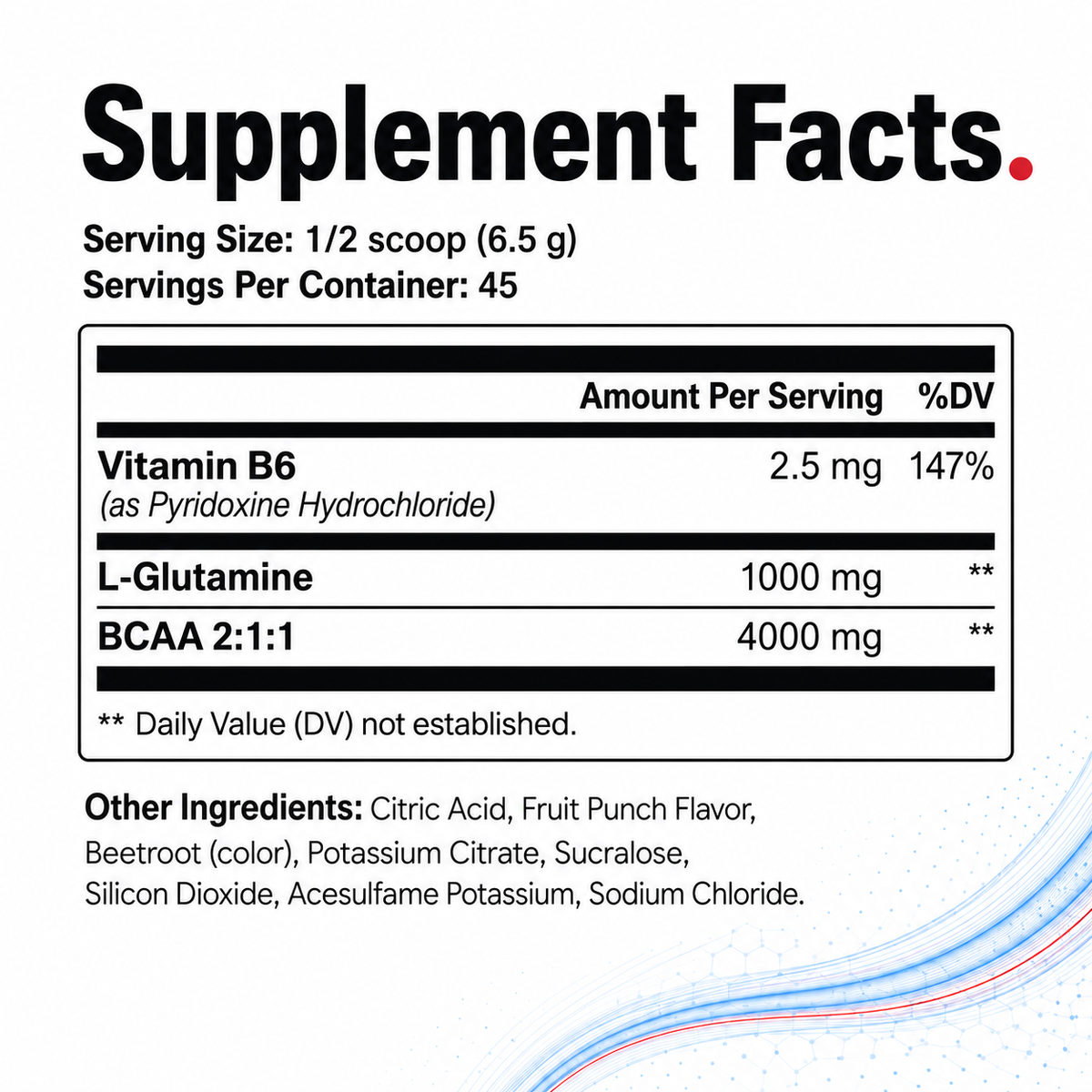 DIAX BCAA Fruit Punch supplement product image