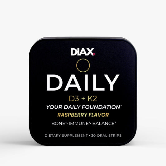 DIAX DAILY™ D3 + K2 — Your daily foundation.