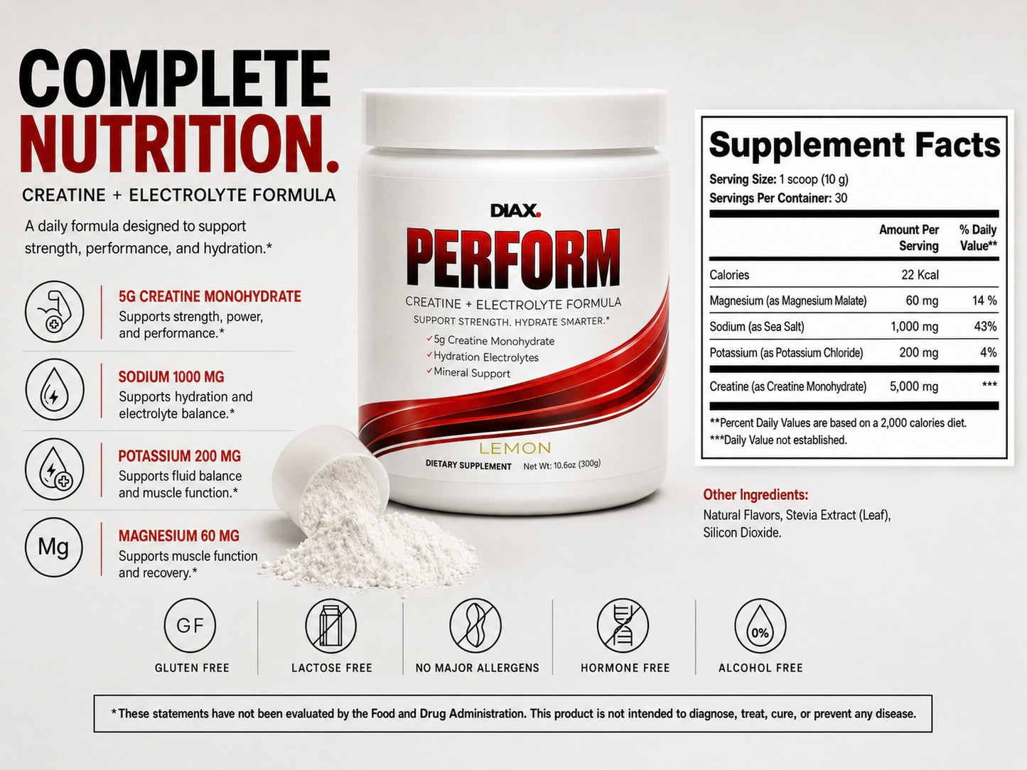 DIAX PERFORM™ — Creatine + Electrolyte Formula
