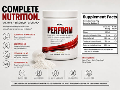 DIAX PERFORM™ — Creatine + Electrolyte Formula