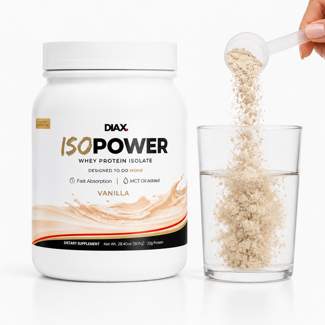 DIAX ISOPOWER Vanilla whey protein product image
