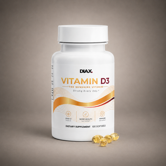 DIAX Vitamin D3 cholecalciferol 50mcg per softgel